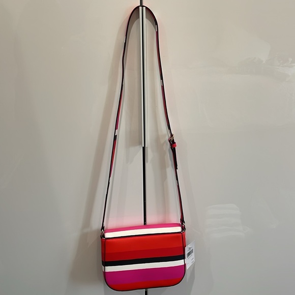 👛 KATE SPADE Laurel Way, Bonita stripe multi Crossbody bag  - New with tags - Picture 13 of 15